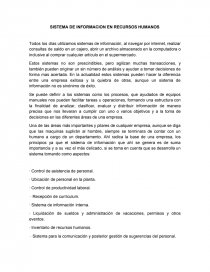 SISTEMA DE INFORMACION EN RECURSOS HUMANOS. Página 1