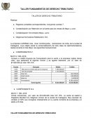 TALLER DE DERECHO TRIBUTARIO