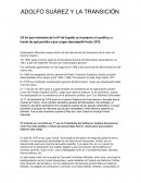 Adolfo Suárez y la transición