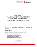 Planificacién estratégica y control de gestión Coca Cola Chile