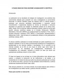 8 pasos básicos para escribir un manuscrito científico