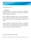 PRODUCTO: COMPONENTES DE TROQUEL