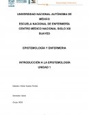 EPISTEMOLOGÍA Y ENFERMERIA
