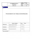 Procedimiento de trabajo seguro con ENFIERRADURA