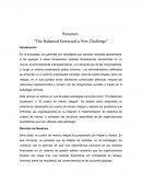 Resumen "The Balanced Scorecard a New Challenge"