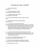 CUESTIONARIO DE LA OBRA: “EL ASPIRANTE”