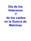 ACTO 2 de ABRIL Día de los Veteranos Y de los caídos en la Guerra de Malvinas