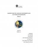 LABORATORIO DE CIENCIAS EXPERIMENTALES ACTIVIDAD INTEGRADORA
