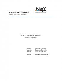 TRABAJO INDIVIDUAL – SEMANA 2 “EXTERNALIDADES”. Página 1