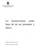 La lectoescritura como base de un ser pensante y único