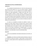 PROBLEMÁTICAS ÉTICAS CONTEMPORÁNEAS