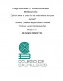 OPINION SOBRE EL VIDEO “LAS MATEMATICAS SON PARA SIEMPRE”