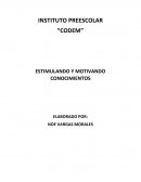 PREESCOLAR “CODEM” “ESTIMULANDO Y MOTIVANDO CONOCIMIENTOS”