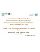 Enfermería de la Vejez Unidad 4: Las Necesidades de Desarrollo en el Adulto Mayor