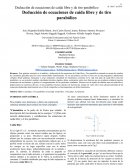 Deducción de ecuaciones de caída libre y de tiro parabólico