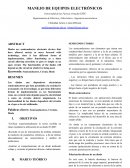 MANEJO DE EQUIPOS ELECTRÓNICOS