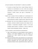 ¿Por qué es importante y útil la administración? Y ¿Cuáles son sus desafíos?