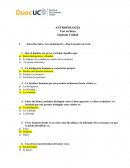 ANTROPOLOGÍA Test en línea