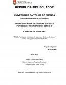 Planificación estratégica de la empresa “Cerámica El Alfarero” Cuenca - Azuay para el período 2019-2024