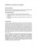 PREVENCIÓN DE LA VIOLENCIA EN LA COMUNIDAD