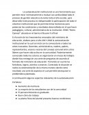 La autoevaluación institucional