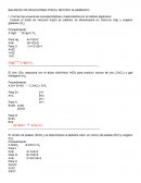 BALANCEO DE REACCIONES POR EL METODO ALGEBRAICO