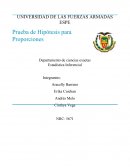 Departamento de ciencias exactas Estadística Inferencial