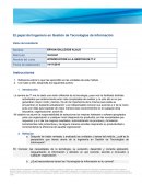 El papel de Ingeniero en las TICS