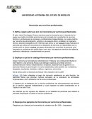 Honorarios por servicios profesionales