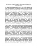 MANEJO DEL MARCO TEÓRICO MEDIANTE CONSTRUCTOS