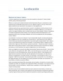 LA EDUCACION. ¿Podrían engendrarse hijos educados si tan sólo los padres lo estuvieran?