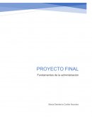 Fundamentos de la administracion, proyecto final. Caso banquetera