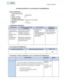 PLANIFICACIÓN DE LA ACTIVIDAD DE APRENDIZAJE