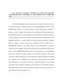 Acta de junta general universal de socios