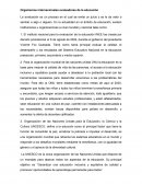 Organismos internacionales evaluadores de la educación