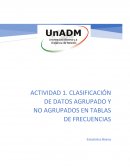 CLASIFICACIÓN DE DATOS AGRUPADOS