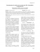 Determinación de la cinética de la reacción entre HCl y Mg metálico: recolección de H2