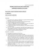INFORME DE PRACTICAS DEL MES DE MARZO-ABRIL COMPAÑÍA DE ALIMENTOS LTDA. DELIZIA