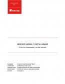MERCADO LABORAL Y CAPITAL HUMANO Entre mis necesidades y las del mercado