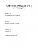 Actividad integradora 6 LEY DE NEWTON