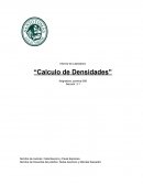 Informe de Laboratorio “Calculo de Densidades”