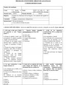 PRUEBA DE CONTENNIDOS: ORIGEN DE LAS LENGUAS 3° MEDIO DIFERENCIADO