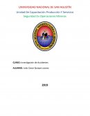 Seguridad En Operaciones Mineras. Investigación de Accidentes