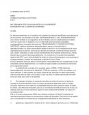 DENUNCIA POR VIOLACION ARTICULO 316 SUPERIOR