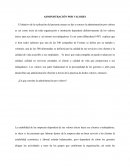 Administracion por valores