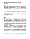 Sisntesis las cinco tentaciones de un gerente