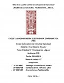 Práctica N° 1 Compuertas Lógicas