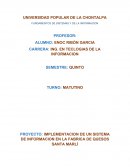 IMPLEMENTACION DE UN SISTEMA DE INFORMACION EN LA FABRICA DE QUESOS SANTA MARLÍ