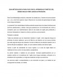 GUIA METODOLOGICA PARA FACILITAR EL APRENDIZAJE FONETICO DEL IDIOMA INGLES COMO LENGUA EXTRANJERA