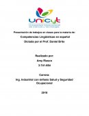 Presentación de trabajos en clases para la materia de: Competencias Lingüísticas en español